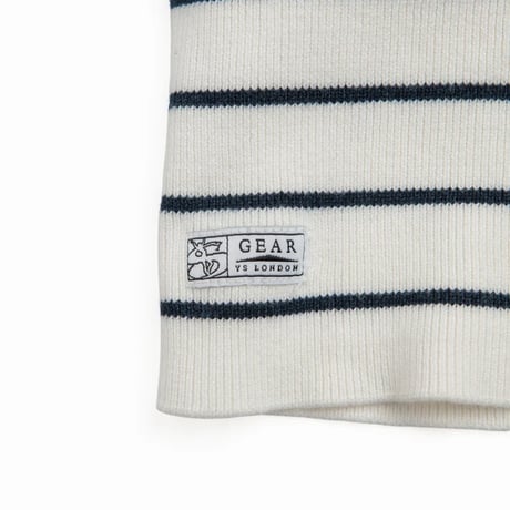 YARDSALE FRENCH KNIT HOOD WHITE / NAVY