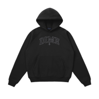 DIME VARSITY HOODIE PIRATE BLACK