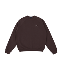 DIME CLASSIC SMALL LOGO CREWNECK DARK BROWN