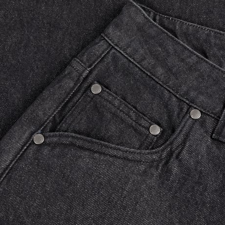 DIME RELAXED DENIM PANTS BLACK WASHED