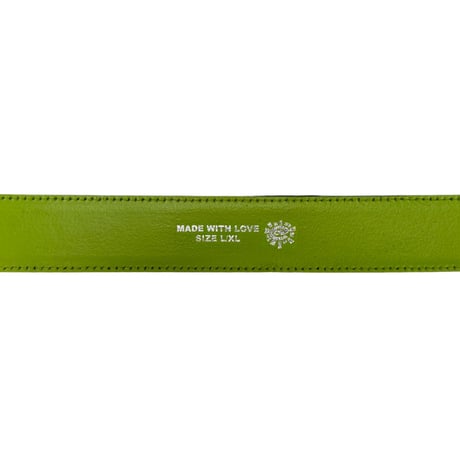 ALWAYS LAZERPRINT COWHIDE BELT GREEN / PURPLE