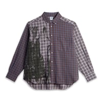 POLAR EBOU BEN LS SHIRT VIOLIN GRAPHITE/BLUE
