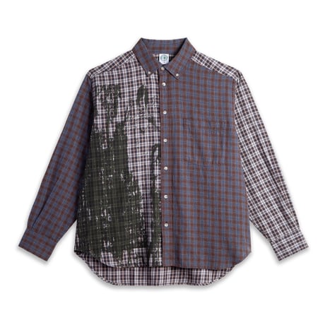 POLAR EBOU BEN LS SHIRT VIOLIN GRAPHITE/BLUE