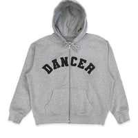 DANCER VARSITTY ZIP HOODIE HEATHER GREY