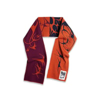 POLAR EBOU SALIM SCARF TRIBAL BURNT ORANGE