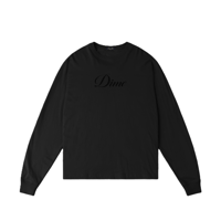 DIME CURSIVE LS TEE BLACK
