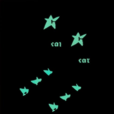 CARPET COMPANY C-STAR GLOW IN THE DARK SOCK BLACK