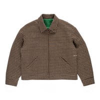 POP TRADING COMPANY HARRINGTON JACKET HOUNDSTOOTH