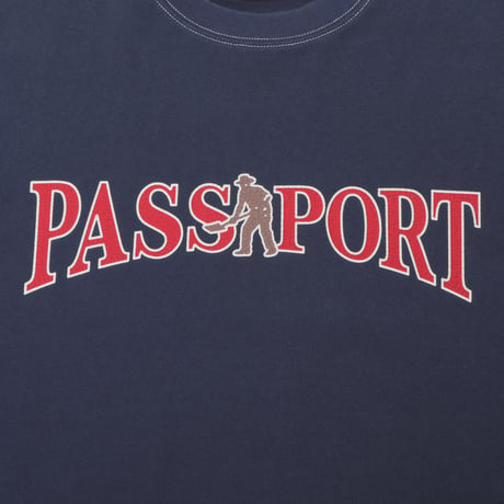 PASSPORT OFFICIAL CONTRAST TEE WASHED NAVY
