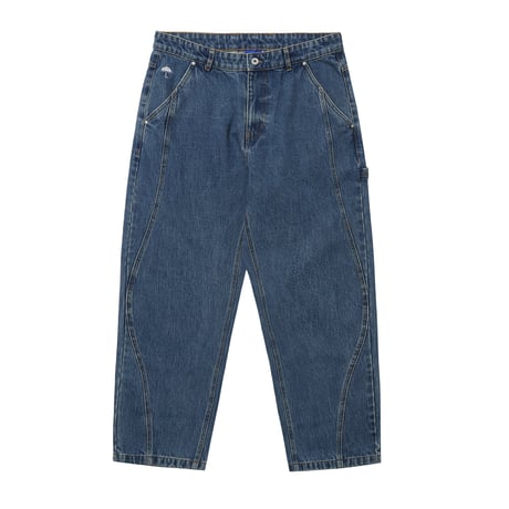 HELAS ZIGZAGGER JEANS PANTS WASHED INDIGO