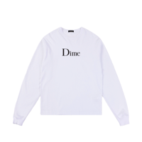 DIME CLASSIC BIG LOGO LS TEE WHITE