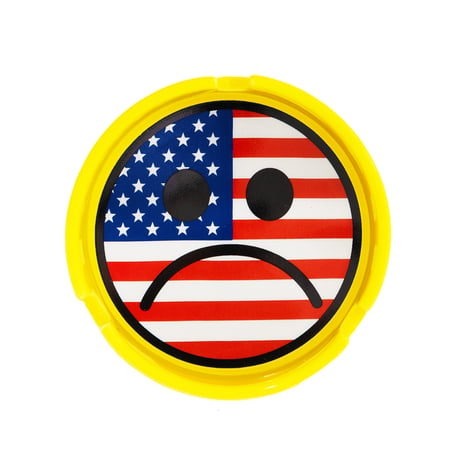 CARPET COMPANY AMERICAN SAD ASHTRAY YELLOW