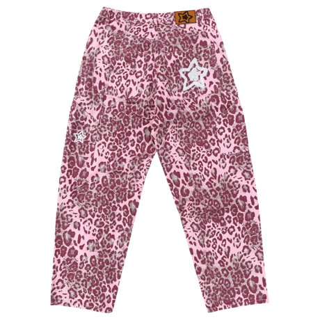 STARTEAM PINK LEOPARD STAR JEANS