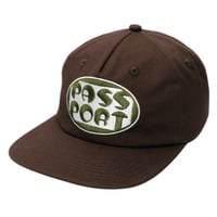 PASSPORT ROUNDED WORKERS CAP CHOC
