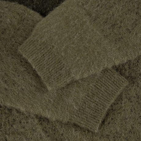 DIME MOHAIR DOUBLE ZIP KNIT FOREST
