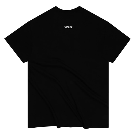 VIOLET BUT WE'RE COOLER THAN EVERYONE ELSE TEE BLACK