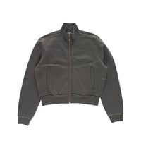 POP TRADING COMPANY FULL ZIP SWEAT WASHED BLACK