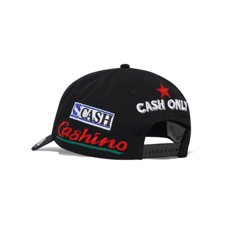CASH ONLY NADA 6 PANEL CAP BLACK