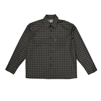 ALWAYS POLK@DOT L/S BUSINESS SHIRT BLACK GREY