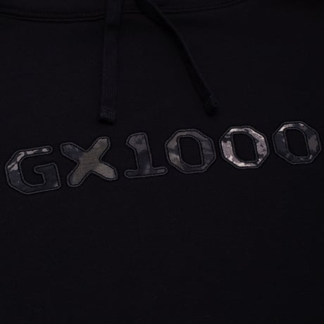 GX1000 OG LOGO CAMO HOODIE BLACK
