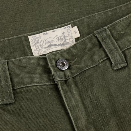 DIME RELAXED DENIM PANTS SANDBLASTED FOREST