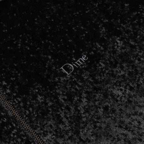 DIME MOHAIR DOUBLE ZIP KNIT BLACK / CHARCOAL