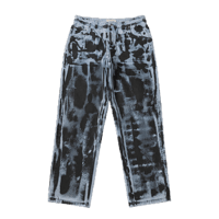 DIME RELAXED DENIM PANTS LIGHT BLUE (BLACK PAINT)
