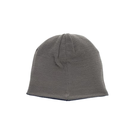 POP TRADING COMPANY REVERSIBLE PUB SKULL BEANIE GREY / NAVY