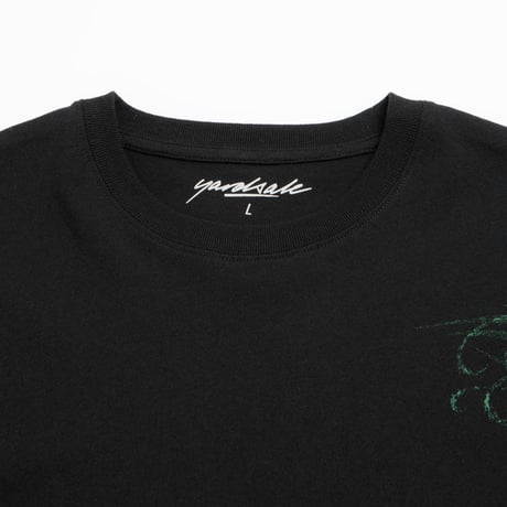 YARDSALE FLOCK TEE BLACK