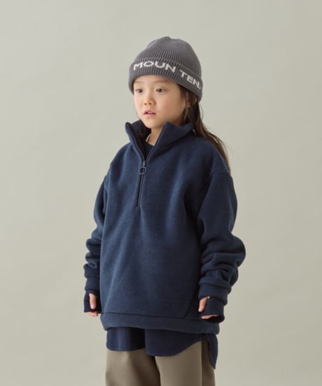 MOUN TEN. / MELANGE FLEECE HALF ZIP