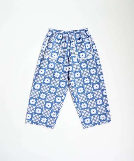FISH & KIDS / NAVY FLOWERS RETRO PANTS