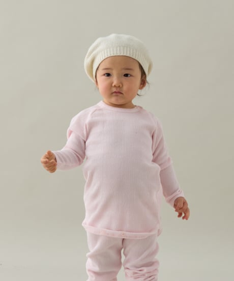 MOUN TEN. / ZIG ZAG RIB LONG SLEEVE (for baby)
