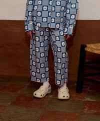FISH & KIDS / NAVY FLOWERS RETRO PANTS