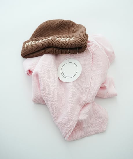 MOUN TEN. / ZIG ZAG RIB LONG SLEEVE (for baby)