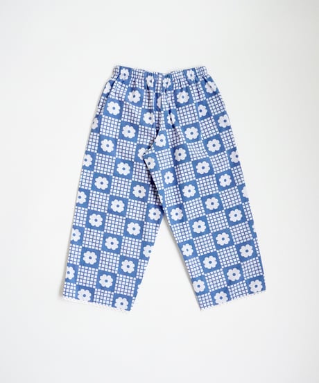 FISH & KIDS / NAVY FLOWERS RETRO PANTS