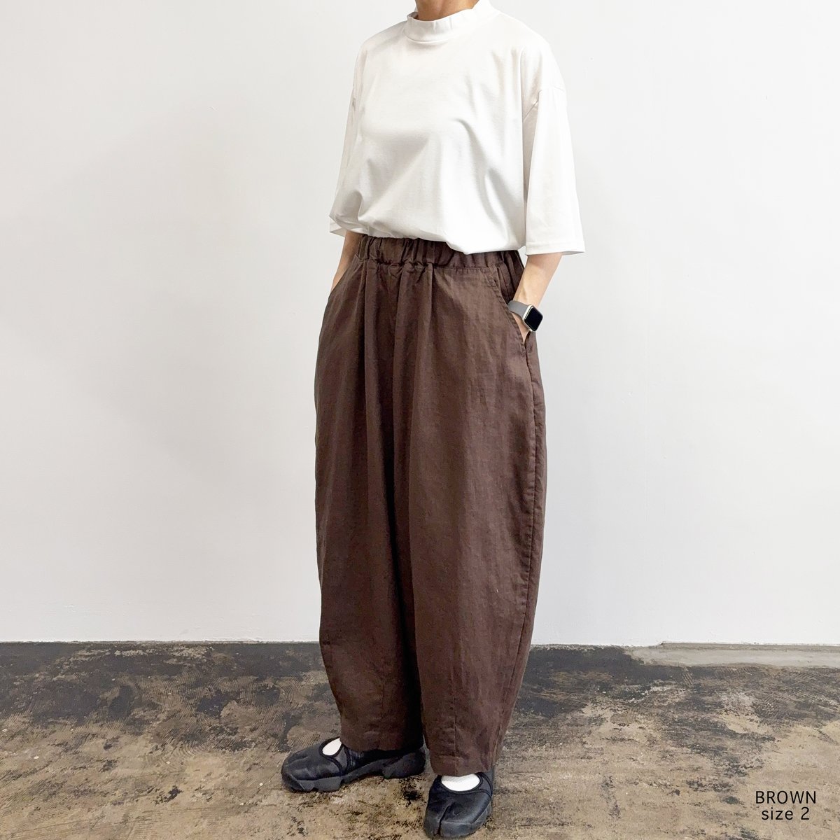 さっちん商品 LINEN CANVAS EASY CIRCUS PANTS リネンキャンバス イージーサー