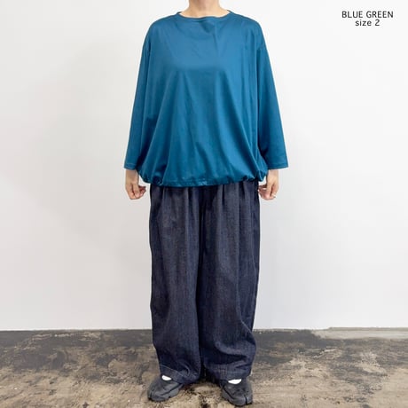 DRAWSTRING BOAT NECK L/S TEE  ドローコード ボートネック 長袖Tシャツ  A52616