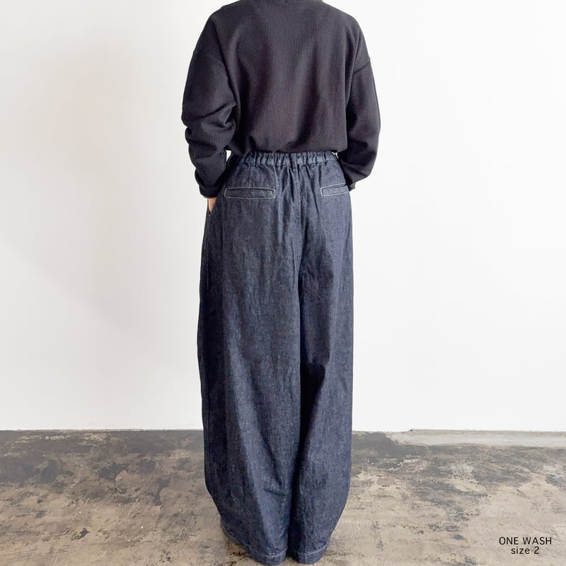 10oz DENIM CIRCUS PANTS / ONE WASH 10ozデニムサーカスパ