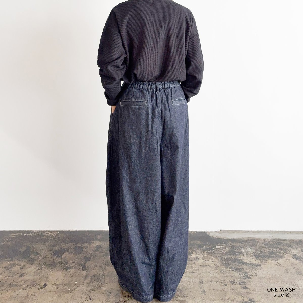 10oz DENIM CIRCUS PANTS / ONE WASH 10ozデニムサーカスパ