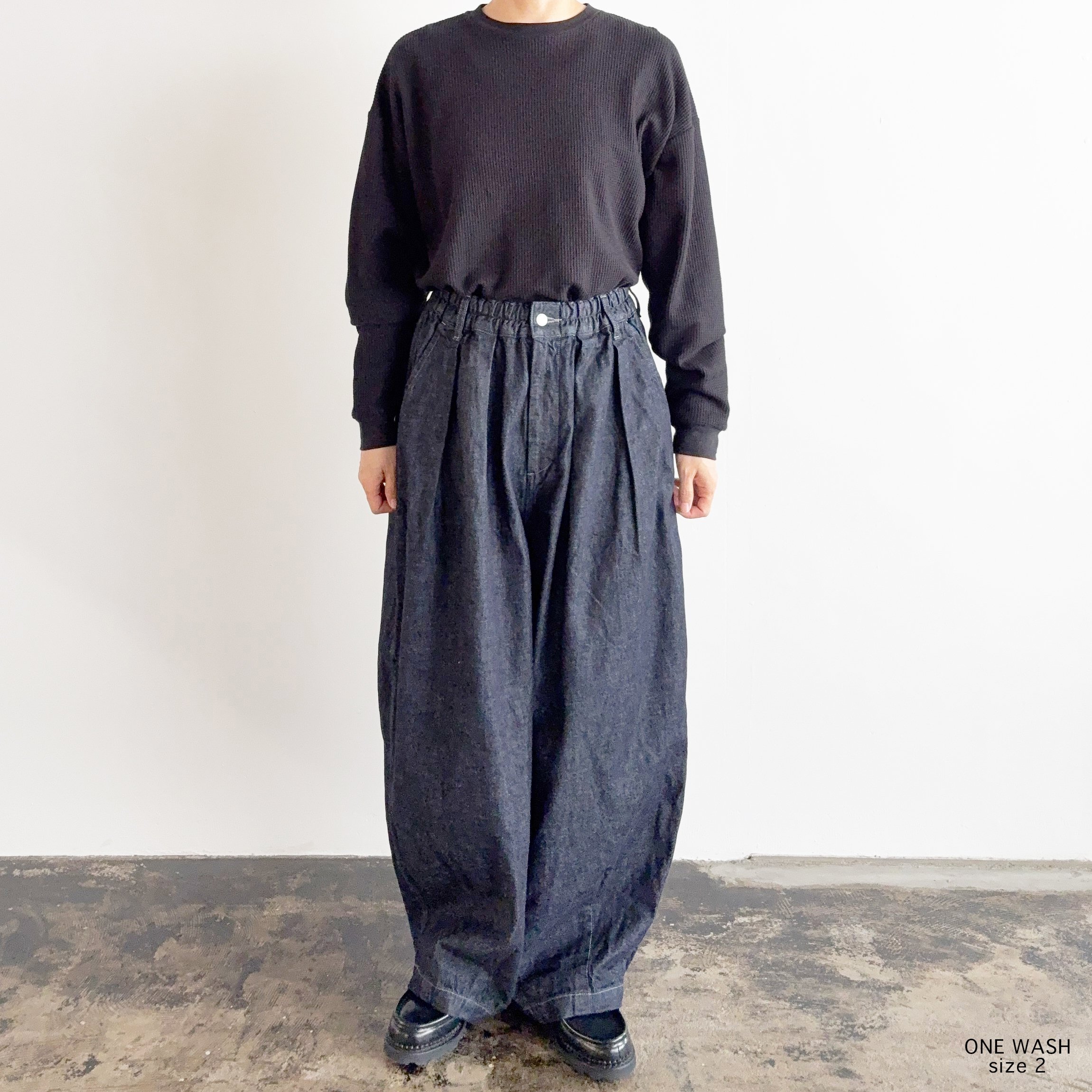 10oz DENIM CIRCUS PANTS / ONE WASH 10ozデニムサーカスパ