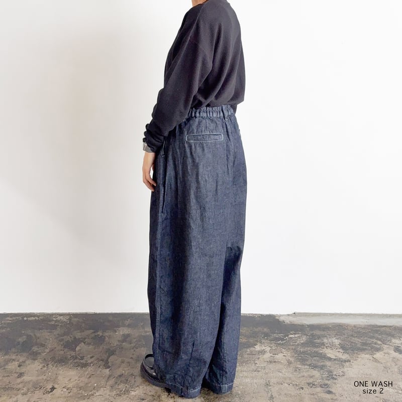 10oz DENIM CIRCUS PANTS / ONE WASH 10ozデニムサーカスパ