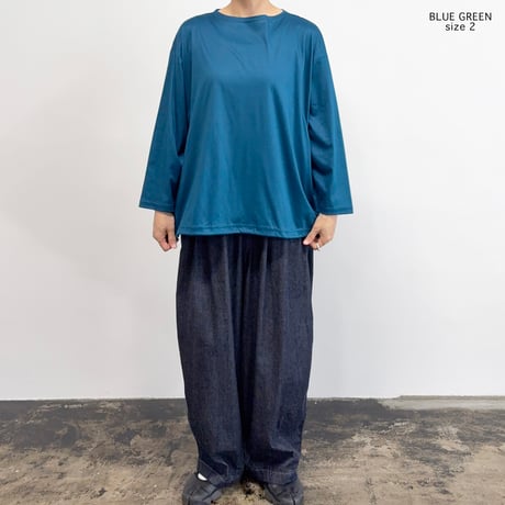 DRAWSTRING BOAT NECK L/S TEE  ドローコード ボートネック 長袖Tシャツ  A52616
