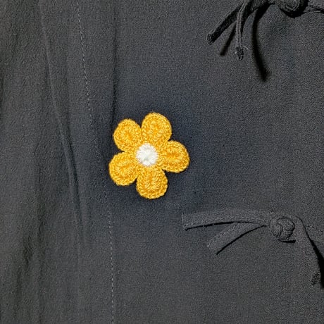 フラワー刺繍チャイナシャツ