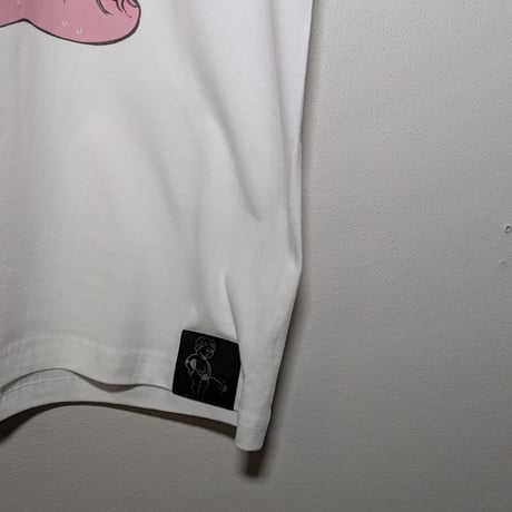 【予約販売】豚箱ゑる子コラボアイテム 『酒乱天使』（エンジェル・オートマタ）ラグランtee　キラキラPINK