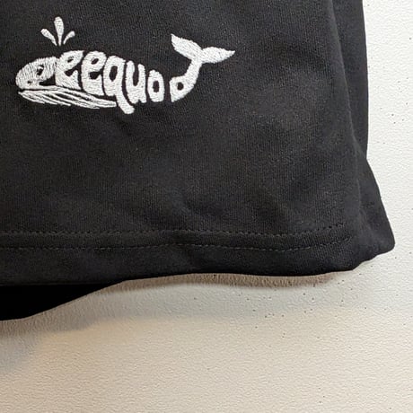 白鯨peequod刺繍生地良すぎワイドハーフパンツ