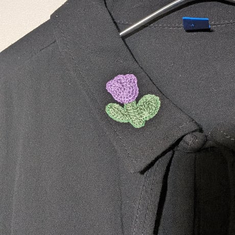 フラワー刺繍チャイナシャツ