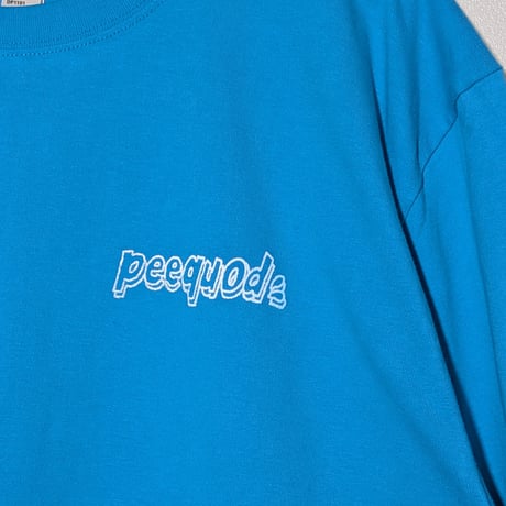 peequodロゴプリントtee