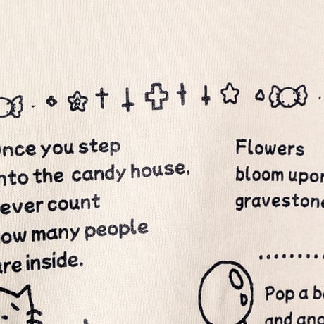 ファンシーレトロことわざ図鑑七分袖ラグランtee