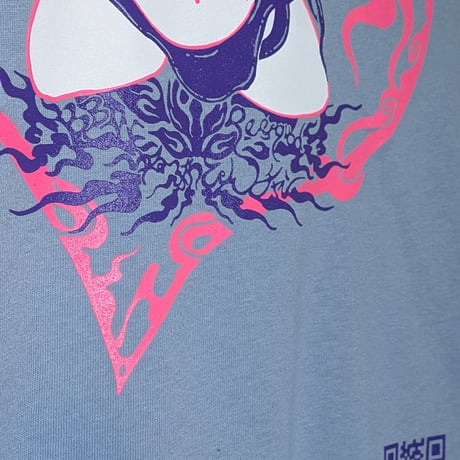 【受注生産】BBW×ゆるふわぴんくチャン×peequodコラボ第二弾！ 体重が重すぎて天から落ちてきたどすけべぽっちゃり天女ビッグシルエットロンT
