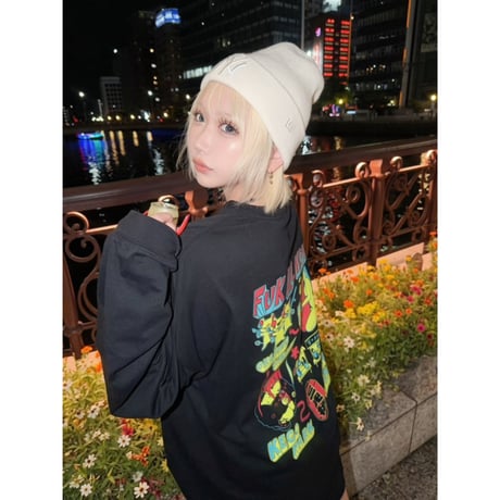 【受注生産】FUKCITY NIGHT MAPビッグシルエットロンT